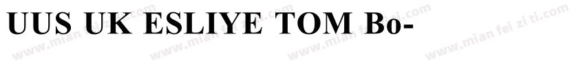 UUS UK ESLIYE TOM Bo字体转换